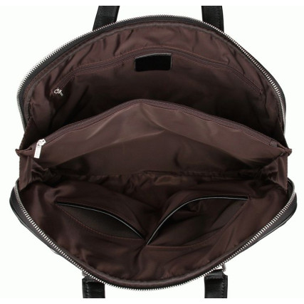 Мужской кожаный портфель Buffalo Bags черный 7326A – Фото 6