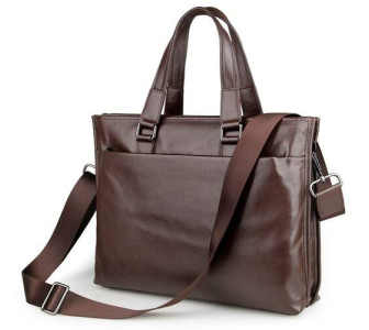 Кожаный портфель мужской Buffalo Bags коричневый 7328Q
