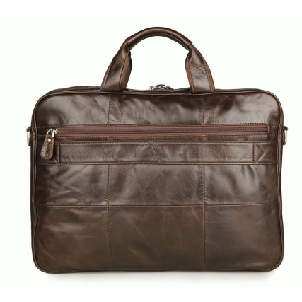 Мужская кожаная сумка Buffalo Bags коричневая 7334Q – Фото 3