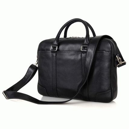 Мужская кожаная сумка 7349A Buffalo Bags черная – Фото 2