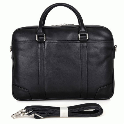 Мужская кожаная сумка 7349A Buffalo Bags черная – Фото 3