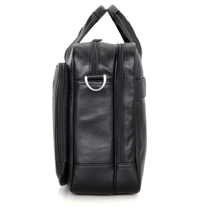 Мужская кожаная сумка 7367A Buffalo Bags черная – Фото 5