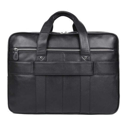 Кожаный портфель мужской Buffalo Bags черный 7387A – Фото 3