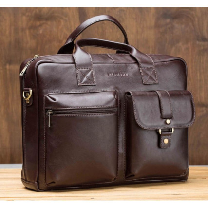 Мужская кожаная сумка Blamont – Фото 2