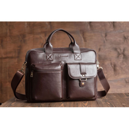 Мужская кожаная сумка Blamont – Фото 3