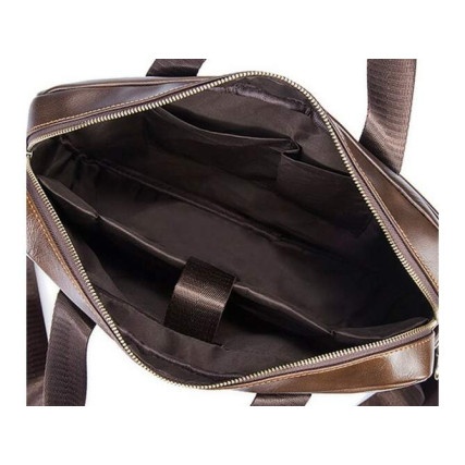 Коричневый кожаный портфель Bexhill Bx1120C – Фото 3