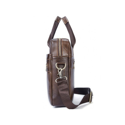 Коричневый кожаный портфель Bexhill Bx1120C – Фото 5