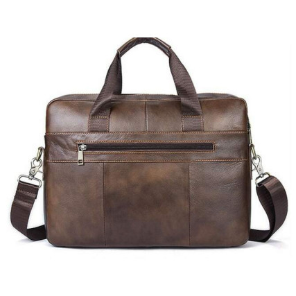 Коричневый кожаный портфель Bexhill Bx1120C – Фото 6