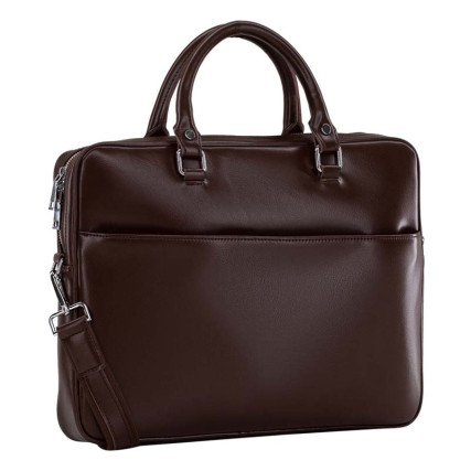 Мужской кожаный портфель Borsa Leather коричневый K16971v-brown – Фото 1