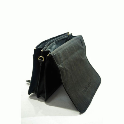 Кожаный портфель сумка Katana (Франция) черный K31001-1 – Фото 3