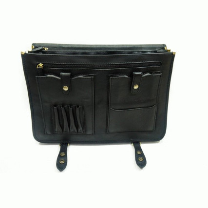 Кожаный портфель сумка Katana (Франция) черный K31001-1 – Фото 4