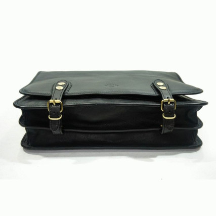 Кожаный портфель сумка Katana (Франция) черный K31001-1 – Фото 5