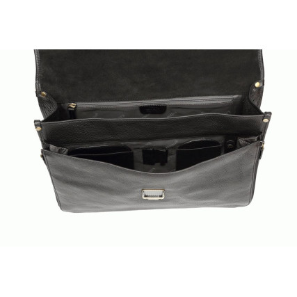Классический кожаный портфель Katana (Франция) черный k31042-1 – Фото 3