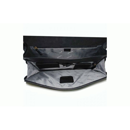 Классический кожаный портфель Katana (Франция) черный k31042-1 – Фото 5