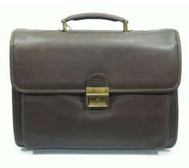 Кожаный портфель Katana (Франция) коричневый K34205-2