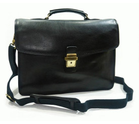 Кожаный портфель Katana (Франция) черный K36822-1