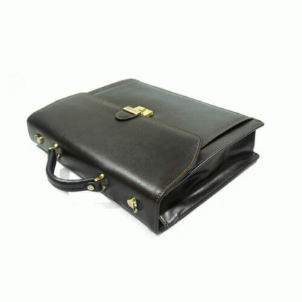 Кожаный портфель Katana (Франция) коричневый K63024-2 – Фото 2