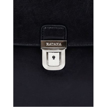 Солидный мужской портфель Katana (Франция) черный k63041-1 – Фото 6