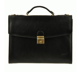 Кожаный портфель Katana (Франция) черный k68122-1