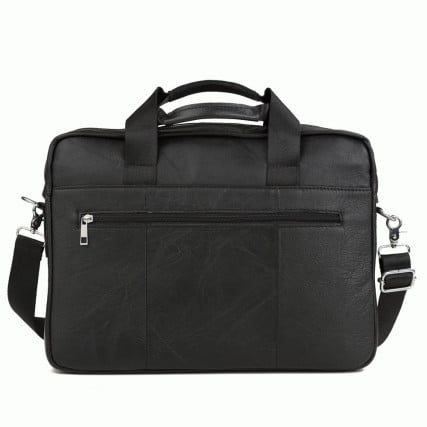 Кожаный черный портфель Buffalo Bags M1115A – Фото 3