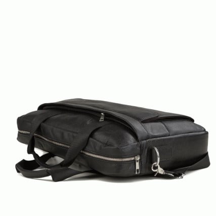Кожаный черный портфель Buffalo Bags M1115A – Фото 4