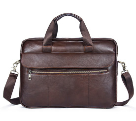 Кожаный портфель Buffalo Bags коричневый M1117C
