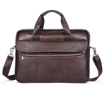 Кожаный портфель Buffalo Bags коричневый M1117C