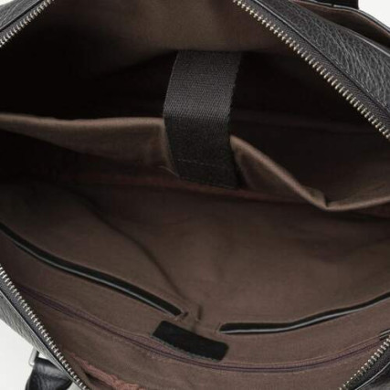 Кожаный мужской черный портфель Bexhill M47-22168-1A – Фото 5