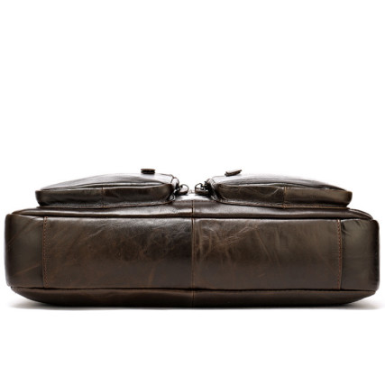 Кожаный портфель Buffalo Bags коричневый M8380C – Фото 3