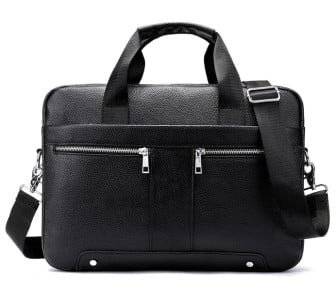 Кожаный портфель Buffalo Bags черный M8522A