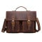 Мужская кожаная сумка портфель Buffalo Bags коричневая M9033