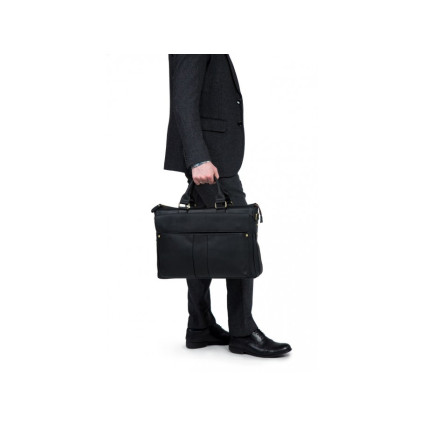 Мужской кожаный портфель Tiding Bag t1096A – Фото 6
