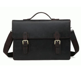 Кожаный черный портфель Bexhill T1148