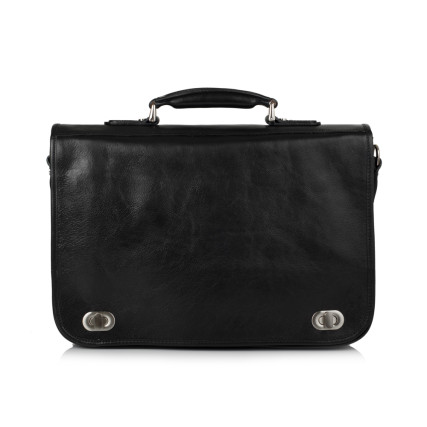 Мужской кожаный портфель Virginia Conti (Италия) черный VCm141305/08810black – Фото 2