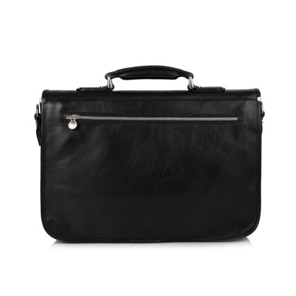 Мужской кожаный портфель Virginia Conti (Италия) черный VCm141305/08810black – Фото 3
