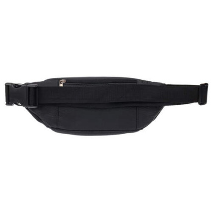 Поясная кожаная сумка Borsa Leather черная 10t1027m-black – Фото 3