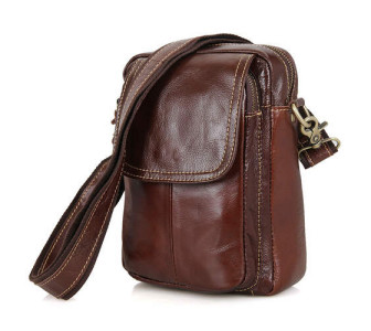 Мужская сумка через плечо Buffalo Bags коричневая 1004B