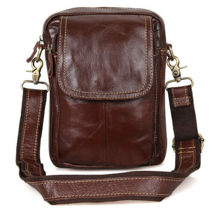 Мужская сумка через плечо Buffalo Bags коричневая 1004B – Фото 2