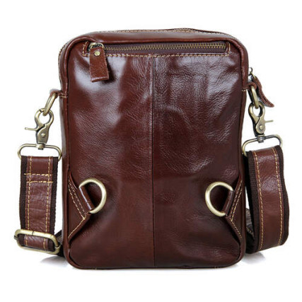 Мужская сумка через плечо Buffalo Bags коричневая 1004B – Фото 3