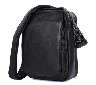Мужская сумка через плечо Buffalo Bags черная 1012A