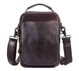Сумка через плечо кожаная 1012Q Buffalo Bags коричневая