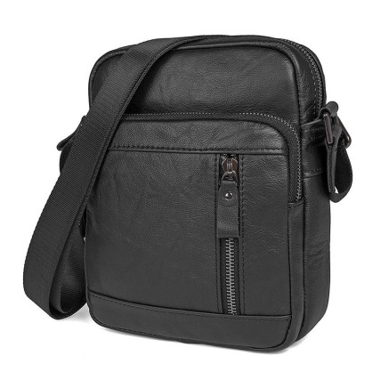 Мужская сумка через плечо Buffalo Bags черная 1040A – Фото 2