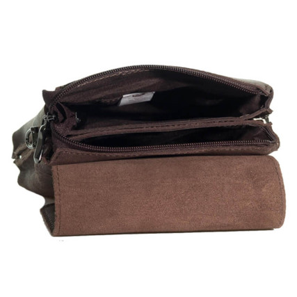 Мужская кожаная сумка Borsa Leather коричневая 104333-brown – Фото 2