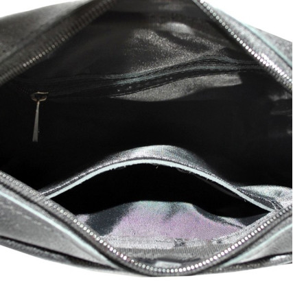 Мужская кожаная сумка Borsa Leather черная 104521-black – Фото 4