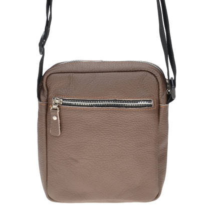Мужская кожаная сумка Borsa Leather коричневая 10t1024-brown – Фото 2
