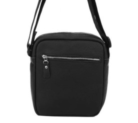 Мужская кожаная сумка Borsa Leather черная 1t1024m-black