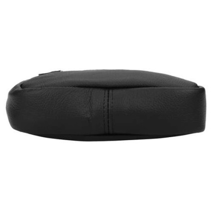 Мужская кожаная сумка Borsa Leather черная 1t1025m-black – Фото 3