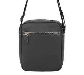Мужская кожаная сумка Borsa Leather серая 1t1026m-grey