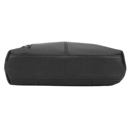 Мужская кожаная сумка Borsa Leather черная 1t5502m-black – Фото 4