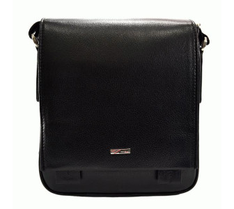 Мужская кожаная сумка DESISAN черная 420-011